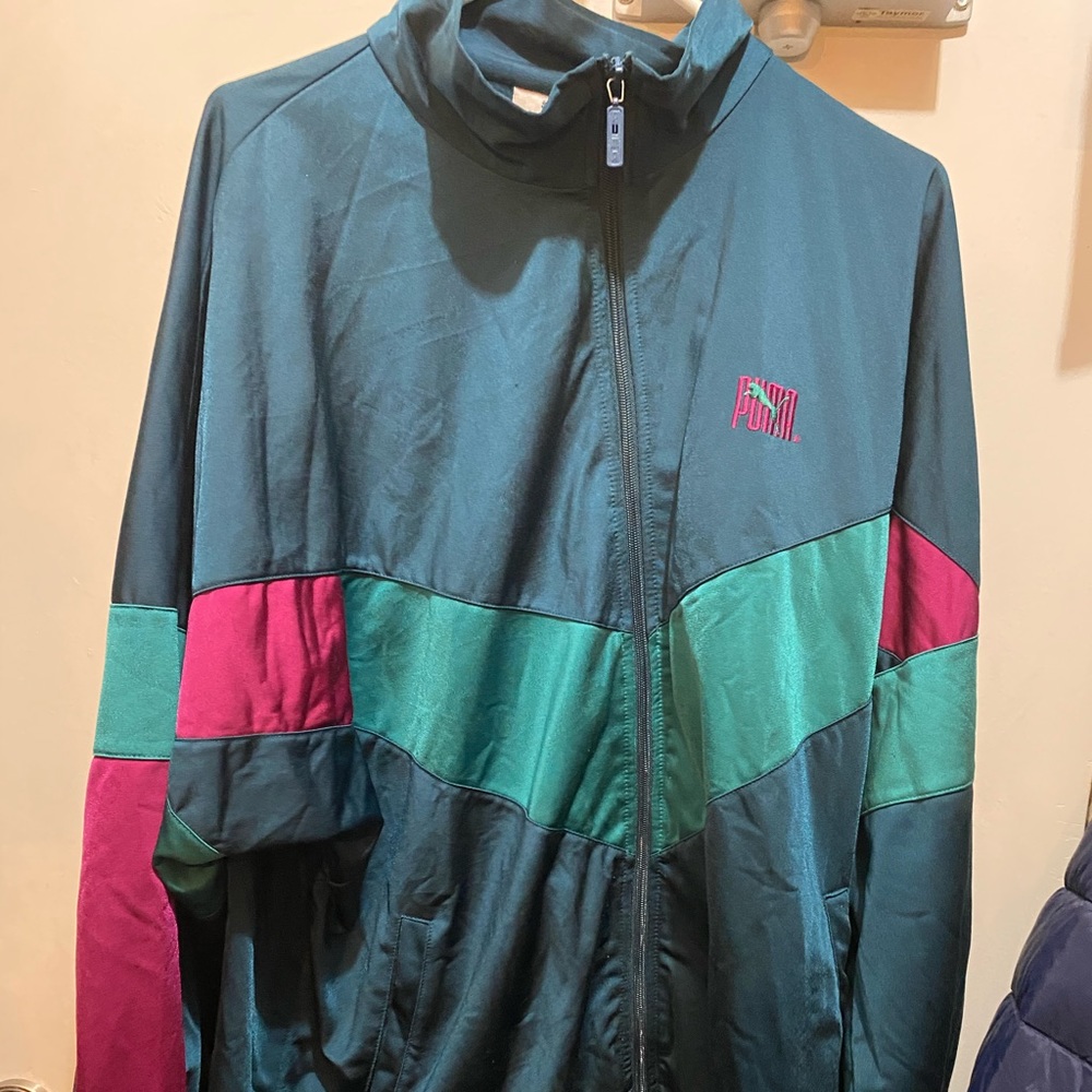 Vintage Puma sweatshirt sweatsuit zippered top